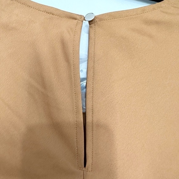 J.Crew burnt Carmel long bell sleeves size XS modest office - Picture 3 of 4